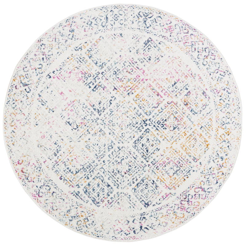 Sanasar Performance Southwestern Rug, Round 6'7"