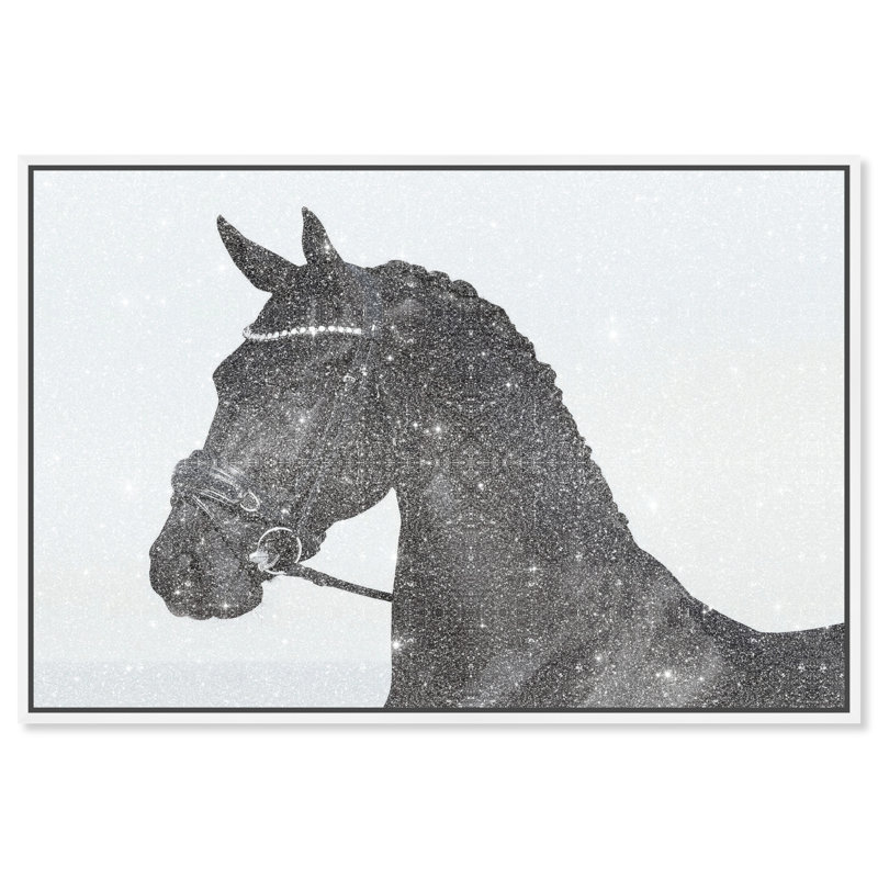 Midnight Majesty II Animals Canvas Print by Oliver Gal, Black Frame, 15 x 10, 25"H x 17"W, White Floater Frame