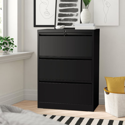 28.5'' Wide 3 -Drawer Steel Lateral Filing Cabinet