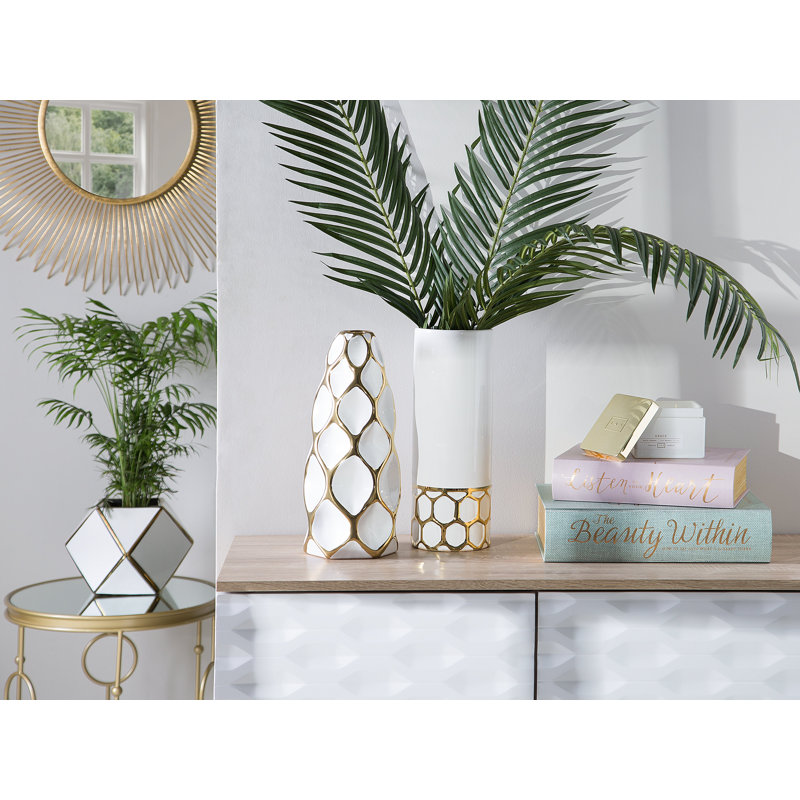 Petersen Ceramic Table Vase, White