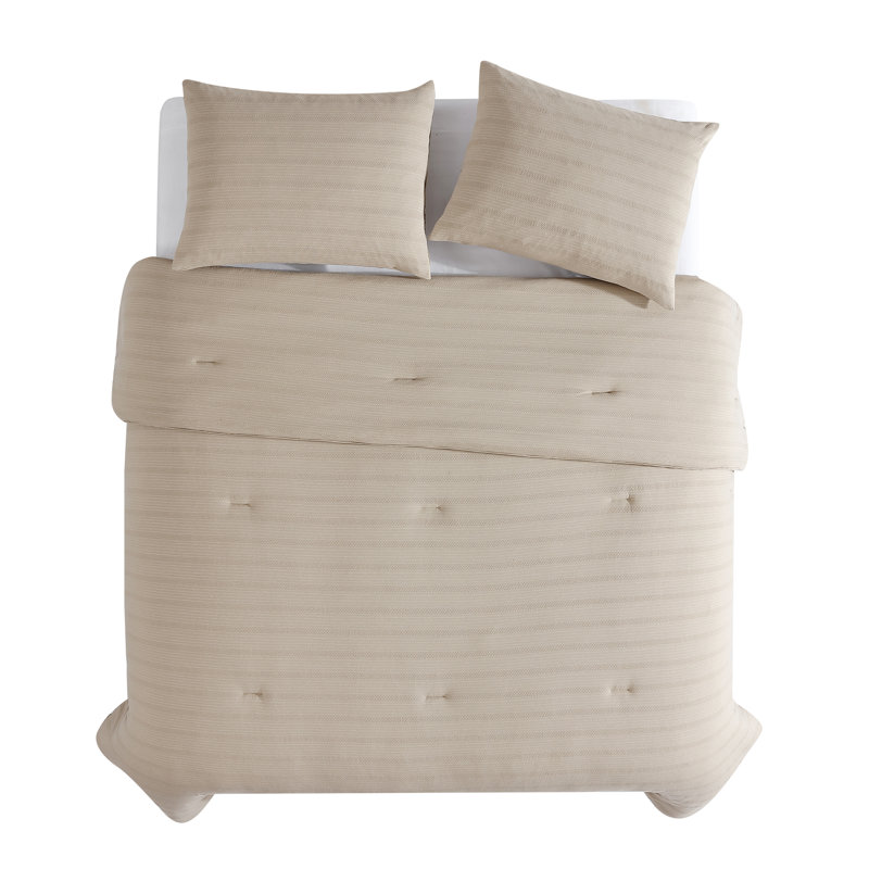 Taupe Twin Reversible Microfiber Comforter Set