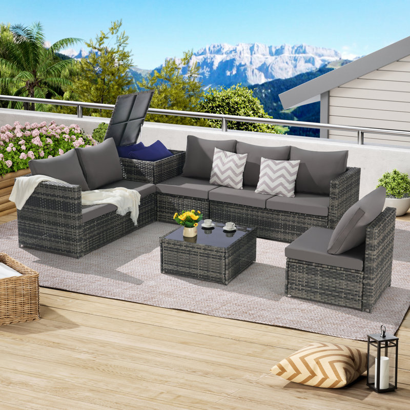 Patio Dining Sets, Dark Gray