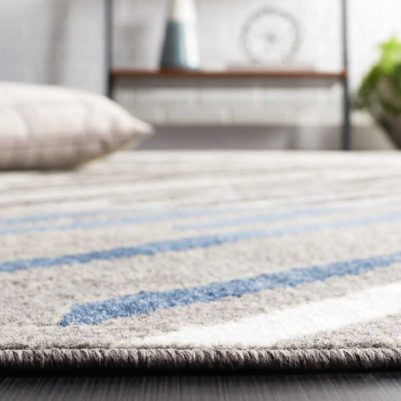 Pyramid Performance Striped Rug, Rectangle 5'3" x 7'8"