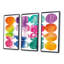 «Circle Abstract Colorfields», ensemble d'art mural sur toile encadré moderne Mid-Century-72044283-72043471