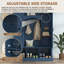 Arbre de couloir tout-en-un moderne de 55 po avec garde-robe, banc de rangement d'entrée de ferme avec 7 crochets pour le vestibule-1095003880