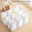 Portable Wardrobe Closet, Folding Bedroom Armoire, Clothes Storage Organizer With 11 Cube Compartments, Hanging Rod, Magnet Doors, White