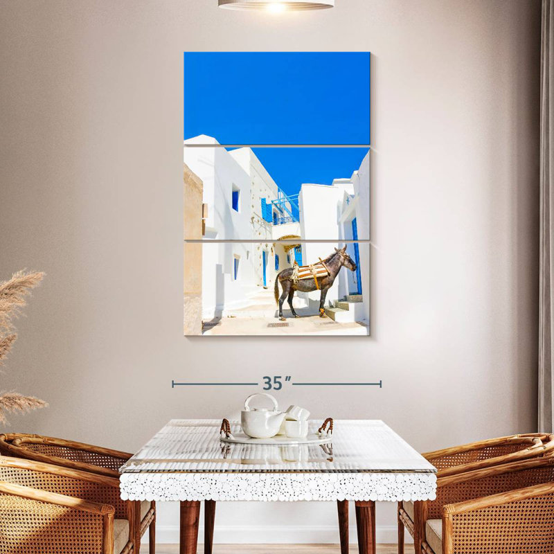 Nicci Mule In Langadas, 50" H x 32" W
