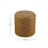 Ilithyia Upholstered Leather Round Ottoman-742519276