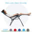 Chaise rembourrée inclinable zéro gravité avec coussin-61786436