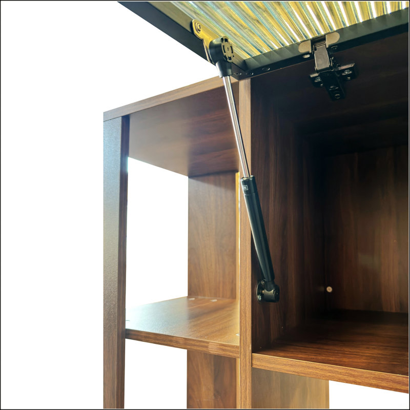 Armoire de rangement avec tablettes multifonctionnelles, organisateur d'entrée en bois moderne pour le couloir et le salon