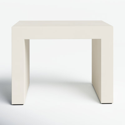 Ilana Rectangular Concrete Outdoor Side Table