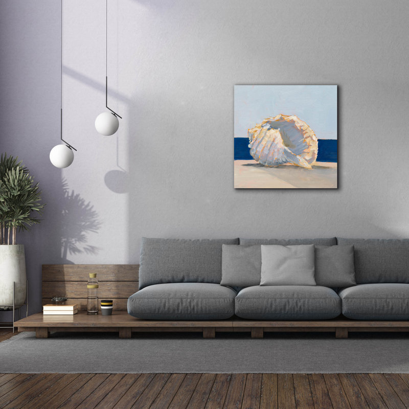 Toile épique Graffiti «Shell par The Shore 2» par Ethan Harper, 37 po x 37 po