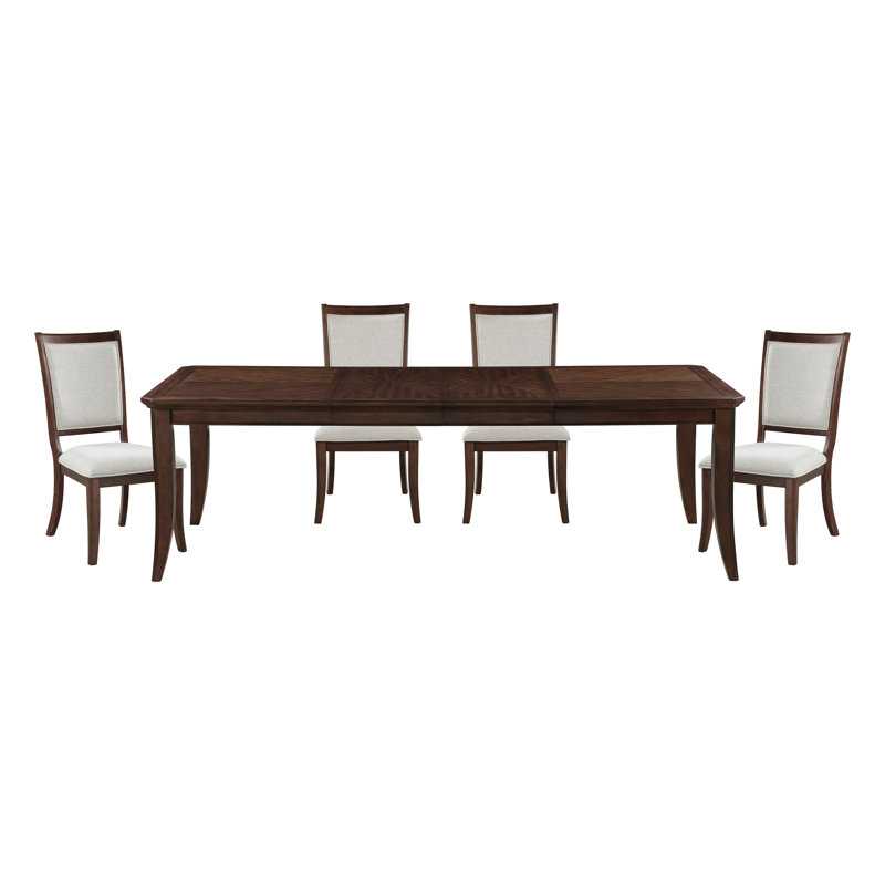 Ensemble de table de salle à manger 5 pièces Tariq, 5 Pieces: Table, 4 Chairs