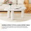 Table basse Cloud, finition effet marbre