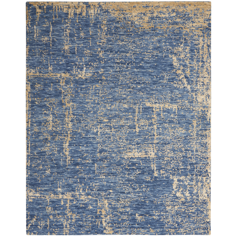 Abstract Hand Woven Area Rug, Rectangle 8'6" x 11'6"