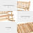 2-Person Wood Rocking Chair With Log Design, Heavy Duty Loveseat With Wide Curved Seats For Patio, Backyard, Garden