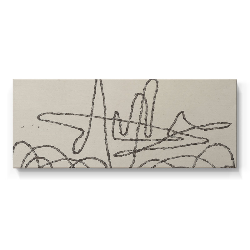 Série abstraite - CMVI - Toile tendue avec châssis - Prêt à accrocher, H 20 po x l 50 po