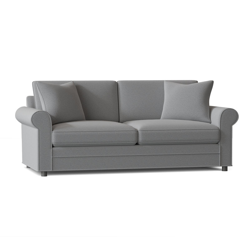 Edgeworth Upholstered 85'' Sofa, Light Blue Performance Fabric; 0851-55