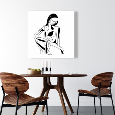 Lignes féminines - Toile abstraite pour femme