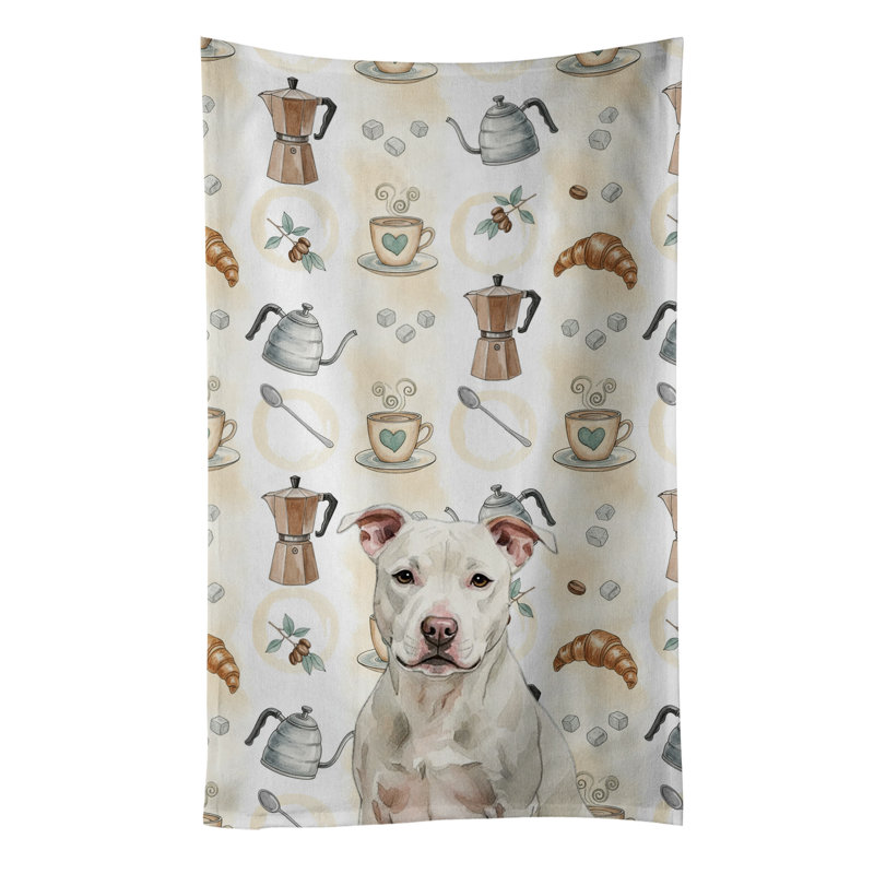 Torchon blanc Staffordshire Bull Terrier, Staffordshire bull terrier blanc