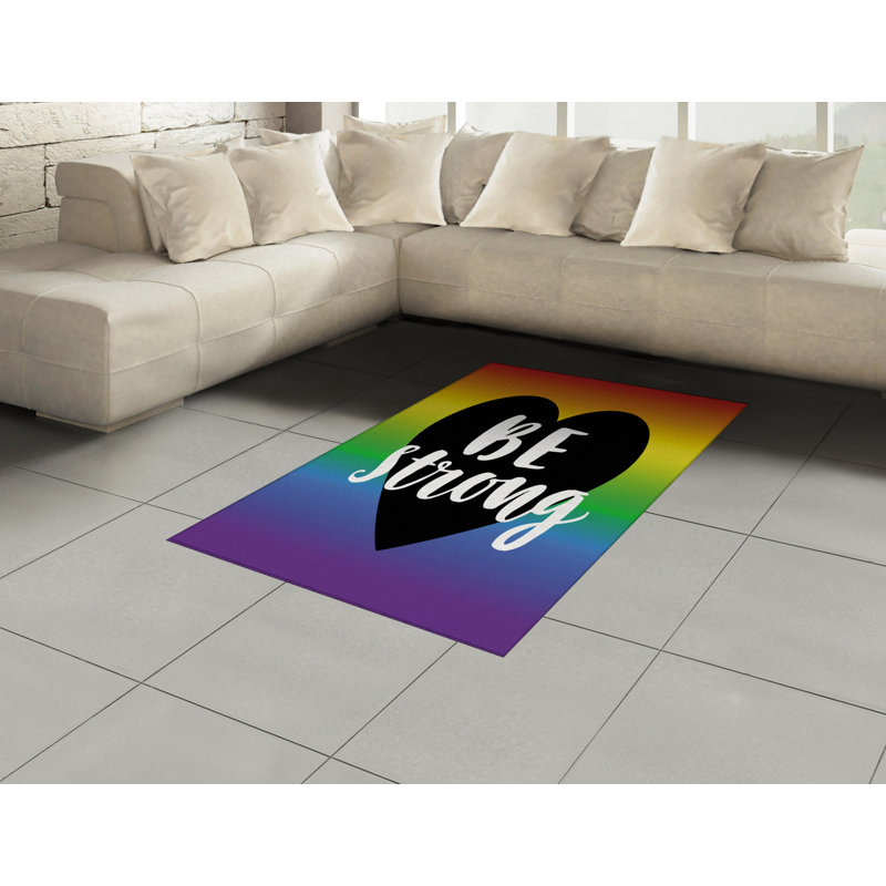 Tapis décoratif Pride, Rectangle— 4 pi x 5 pi 8 po