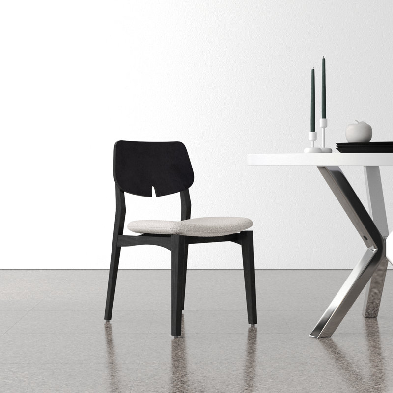 Ena Side Chair, Medley Ivory / Nogal