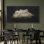 Nuage «Moody Black Modern Minimalist Neutral Artwork» - très grande impression sur toile encadrée