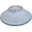 Grande assiette en céramique à motif andalou de la fin du 19e siècle turquoise et bleu sarcelle