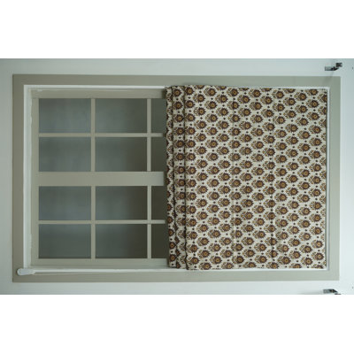 Handmade Roman Shades – Beautiful Block Print Collection, Kusum, Chocolate Brown