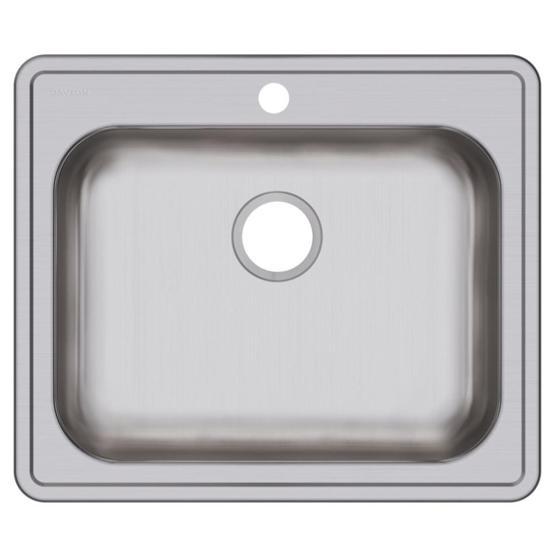 Dayton 25" L x 21" W Drop-in Kitchen Sink, 25" L x 21.5" W