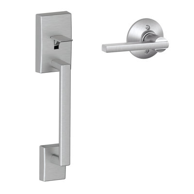 Century Lower Half Handleset and Latitude Door Lever Set (Deadbolt Sold Separately)