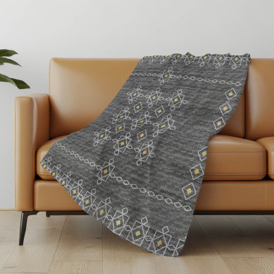 Addison Machine Washable Sherpa Boho Throw Blanket