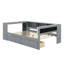 Lit plateforme avec tablettes de rangement, tiroirs, station de charge et tête de lit tapissier-74357337-74357340