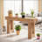 63" Farmhouse Console Table, Natural Wooden Sofa Table Rectangular Accent Console For Entryway, Hallway & Living Room (natural)-876981168