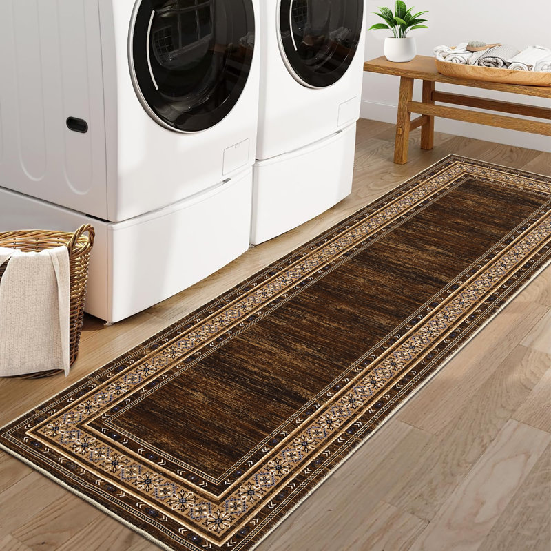 Tapis de couloir à motif géométrique moderne GarveeHome 2x6, 72" H x 24" W