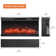 36" 3-Sided Glass Electric Fireplace, Wall Mounted and Recessed with Thermostat, 12-Color Flame, Adjustable Brightness, Remote Control with Timer, 1400W