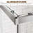 36 In. W X 72 In. H Square Double Sliding Framed Corner Shower Enclosure In Brushed Nickel With 1/4 In. Clear Glass-123033924