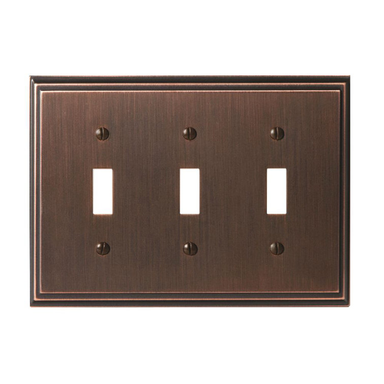 Mulholland 3-Gang Toggle Light Switch Wall Plate