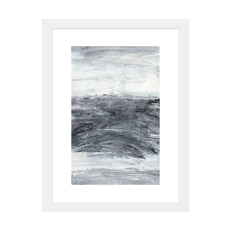 « Conductivité II » par Ethan Harper, reproduction d’art, H 24 po x l 16 po x P 1 po, Papier encadré blanc, Blanc