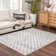 Wingard Contemporary Checkered Blue Area Rug