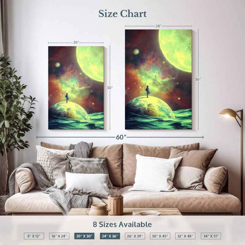 Kelan Moon Shine, 36" H x 24" W