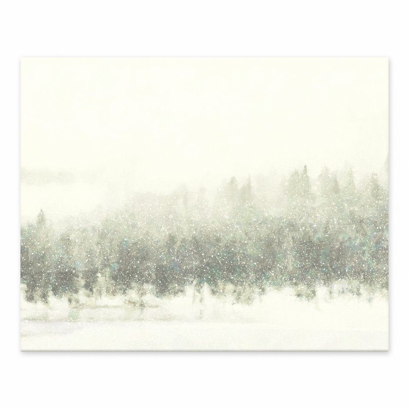 Let It Snow Tree Line Easelback
