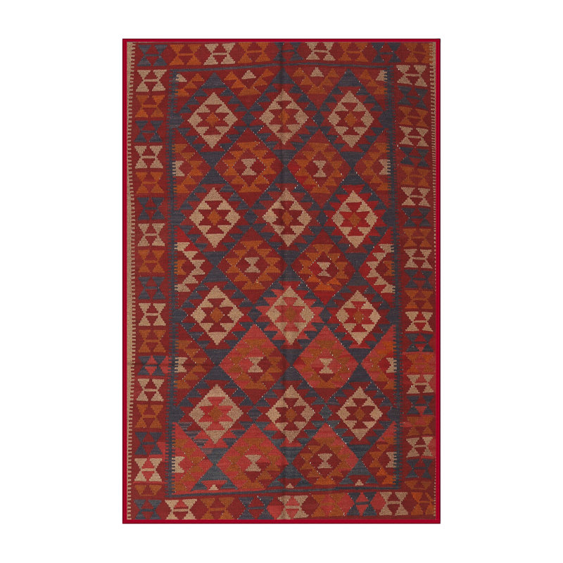 Tapis rouge en laine, Rectangle 8 pi x 10 pi