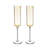 Laurel Crystal Champagne Flutes