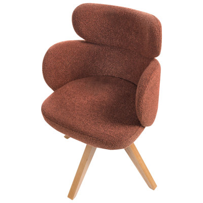 49cm H Polyester Upholstered Wing Back Side Chair