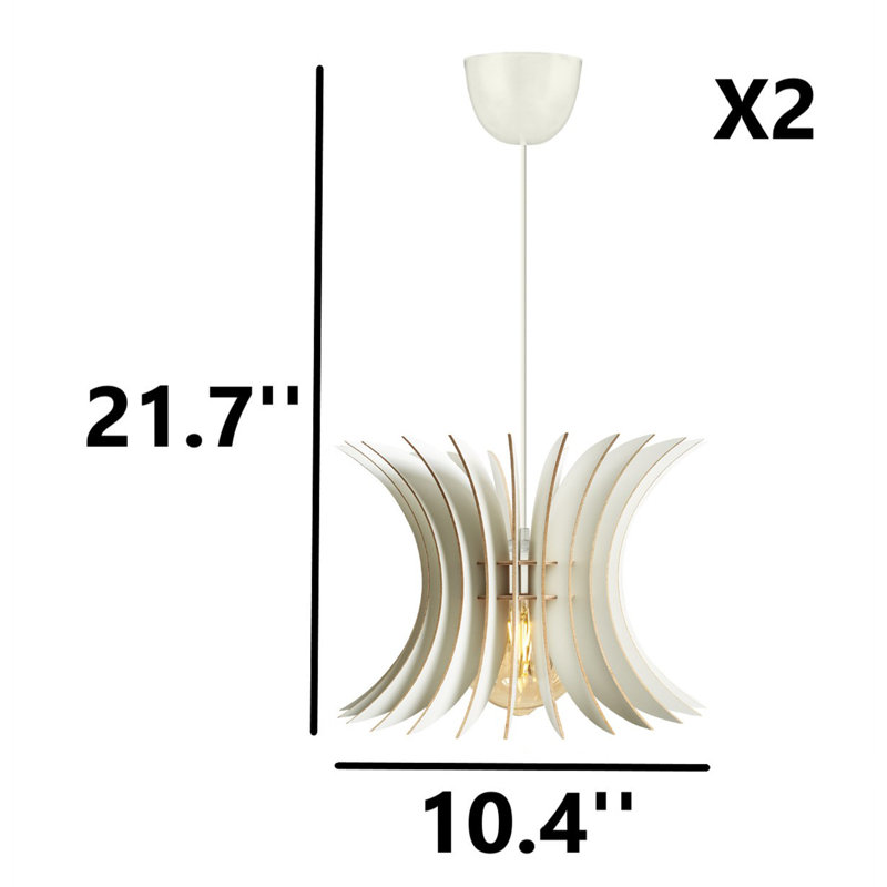 Jillann Novelty Chandelier, White