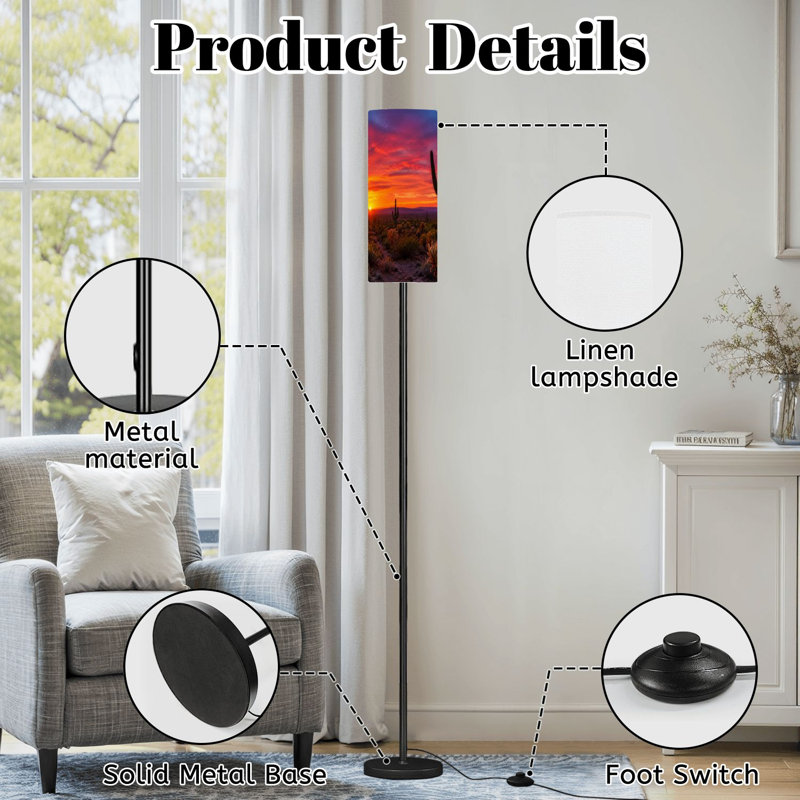 Lampe sur pied Arizona Desert Landscape Sunset