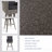 30" Outdoor Wicker Swivel Barstool With Water Resistant Cushion, Mixed Black And Dark Grey