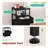 Nightstand with Charging Station and 2 Fabric Drawers, Bedside Table with USB Ports and Outlets, End Table with Open Shelf-1896140757-1911725109