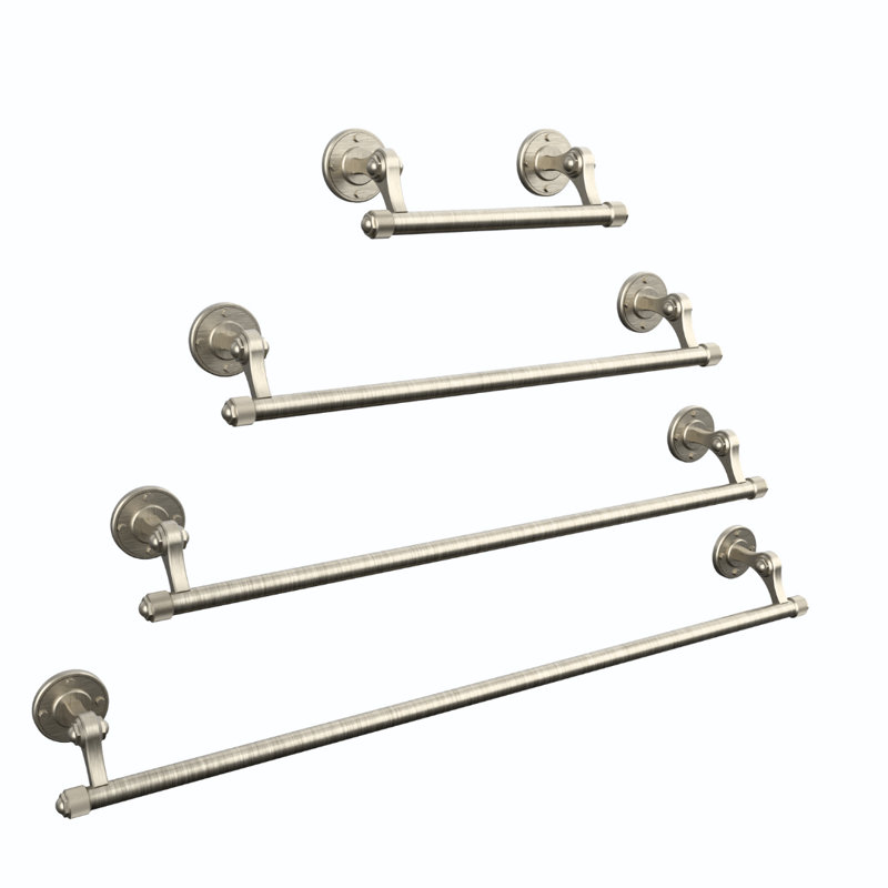 Barre à serviettes Argonaut, L 21 po x P 3 po, Nickel satiné